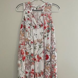 Floral Cowl-Neck Dress